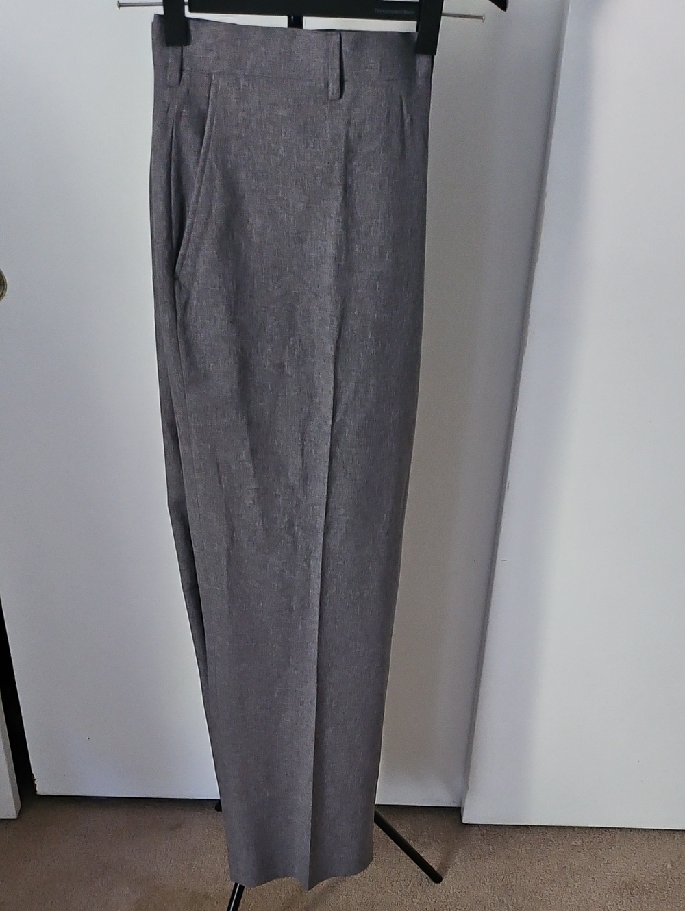Men's Tailored Gray Dress Pants - Classic Office Trousers